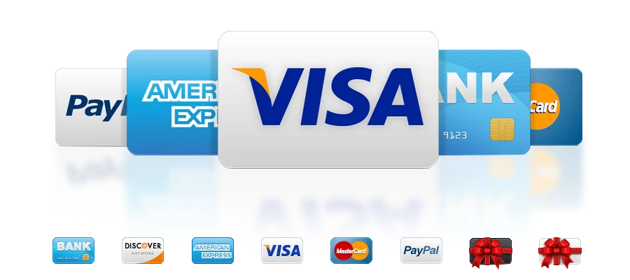 master card, visa,afterpay